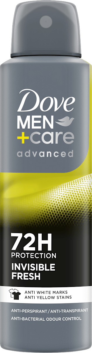 Dove MEN+CARE Deodorante spray uomo Advanced Care Invisible Fresh, 150 ...