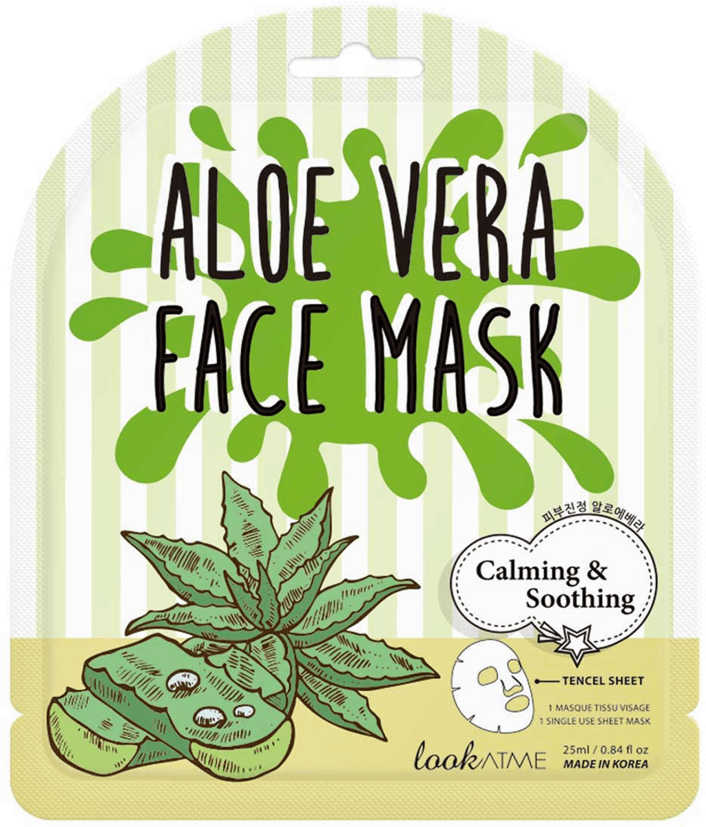 lookATME Maschera viso in tessuto lenitiva all'aloe, 1 pz | dm Italia