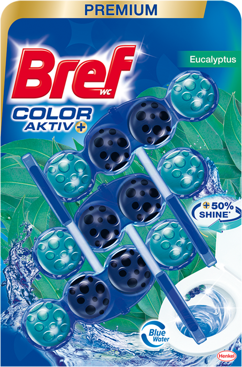 Bref Blue Activ osvježivač WC školjke - Eukalyptus, 3 kom. | dm Bosna i ...