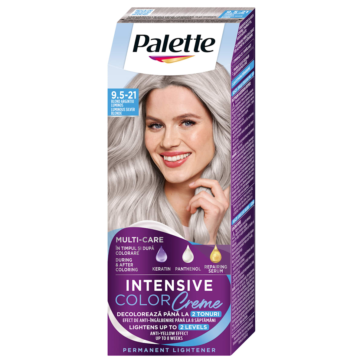 Palette INTENSIVE COLOR CREME Боя за коса - Nr. 9.5-21 Сияещо сребърно ...