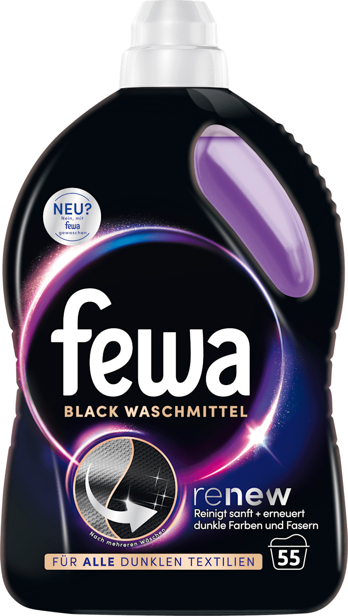Austria product data sample: Waschmittel Flüssig Renew Black, 55 Wl
