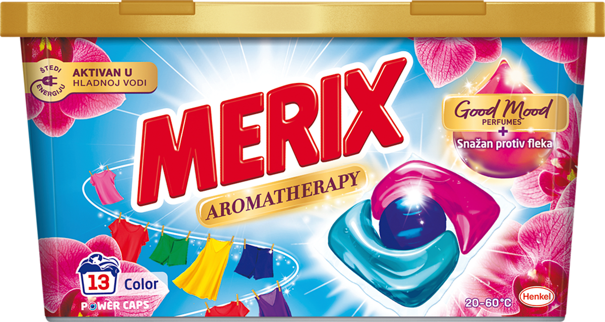 MERIX AROMATHERAPY ORCHID kapsule za pranje veša, 13 kom | dm.rs