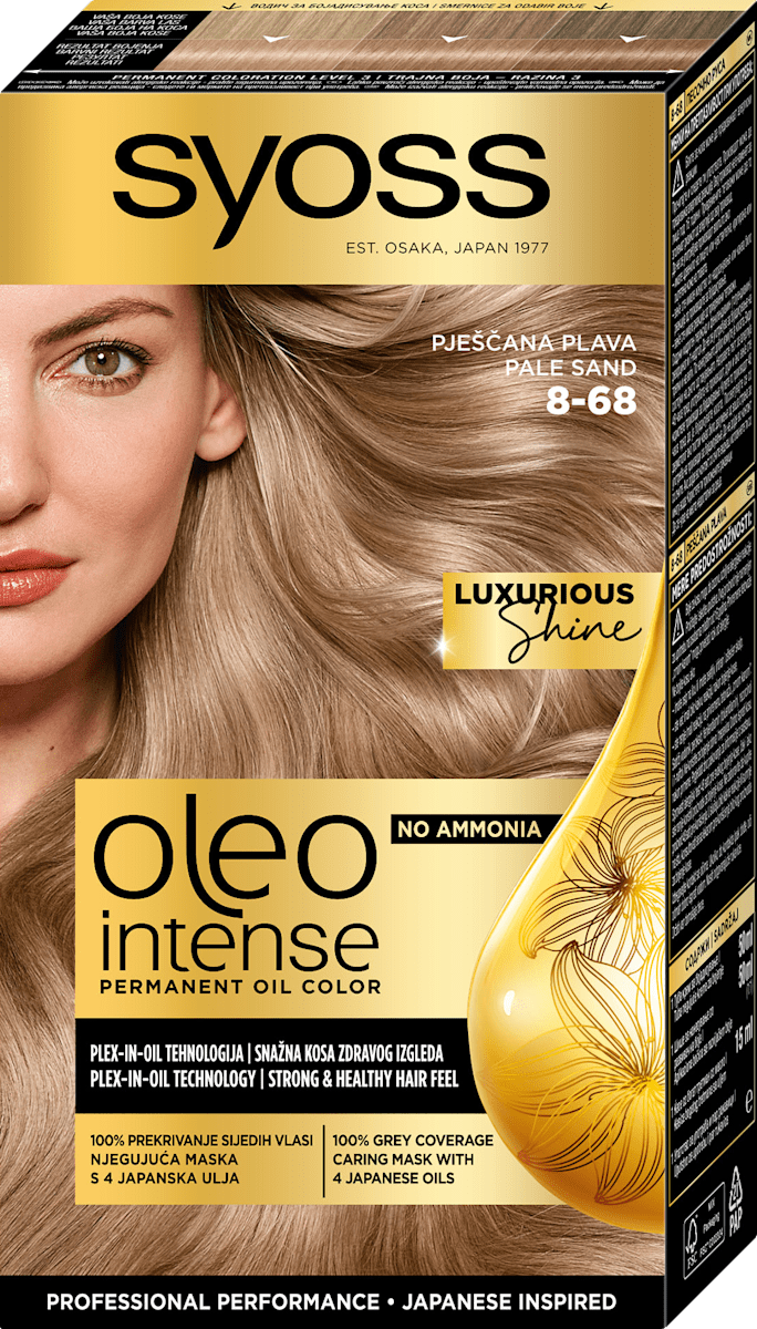 syoss Oleo Intense Barva za lase 8-68 Pale Sand, 1 kos | dm.si