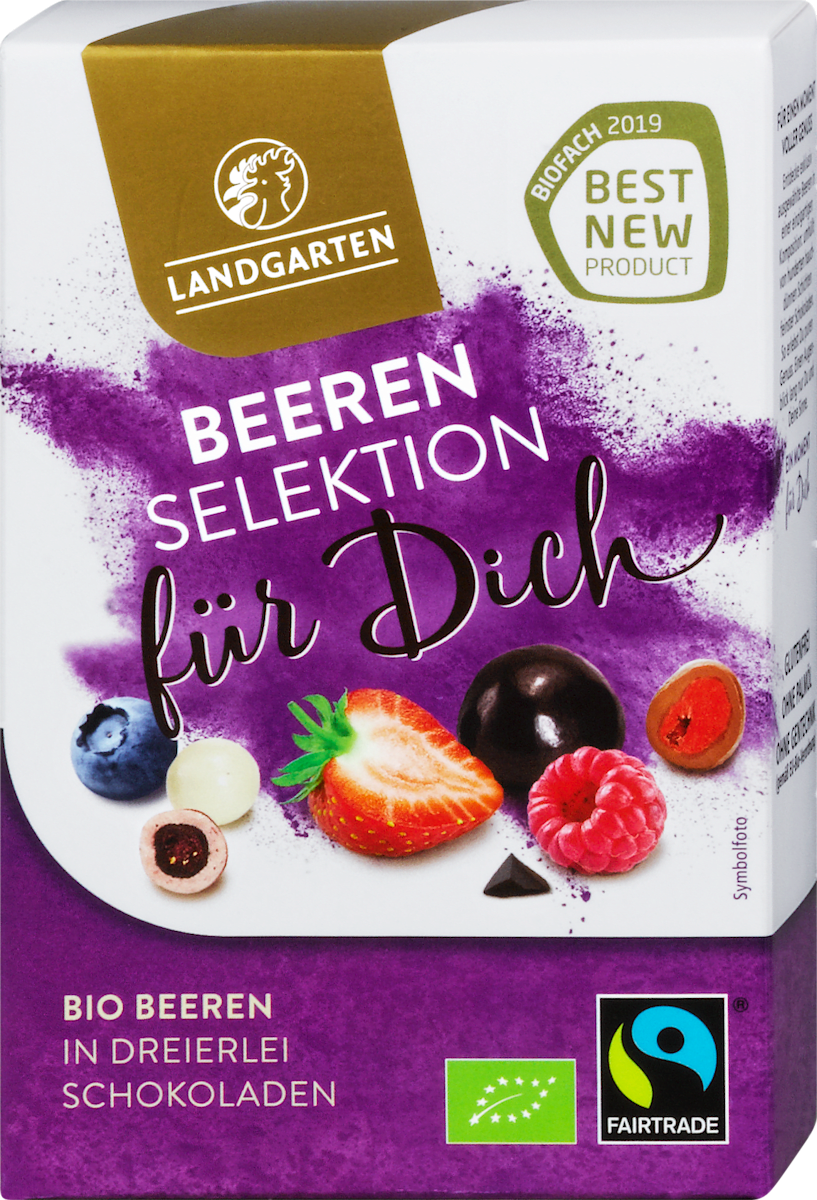 Landgarten Schokolade Dreierlei Bio Beeren Selektion für Dich, 90 g | dm.at