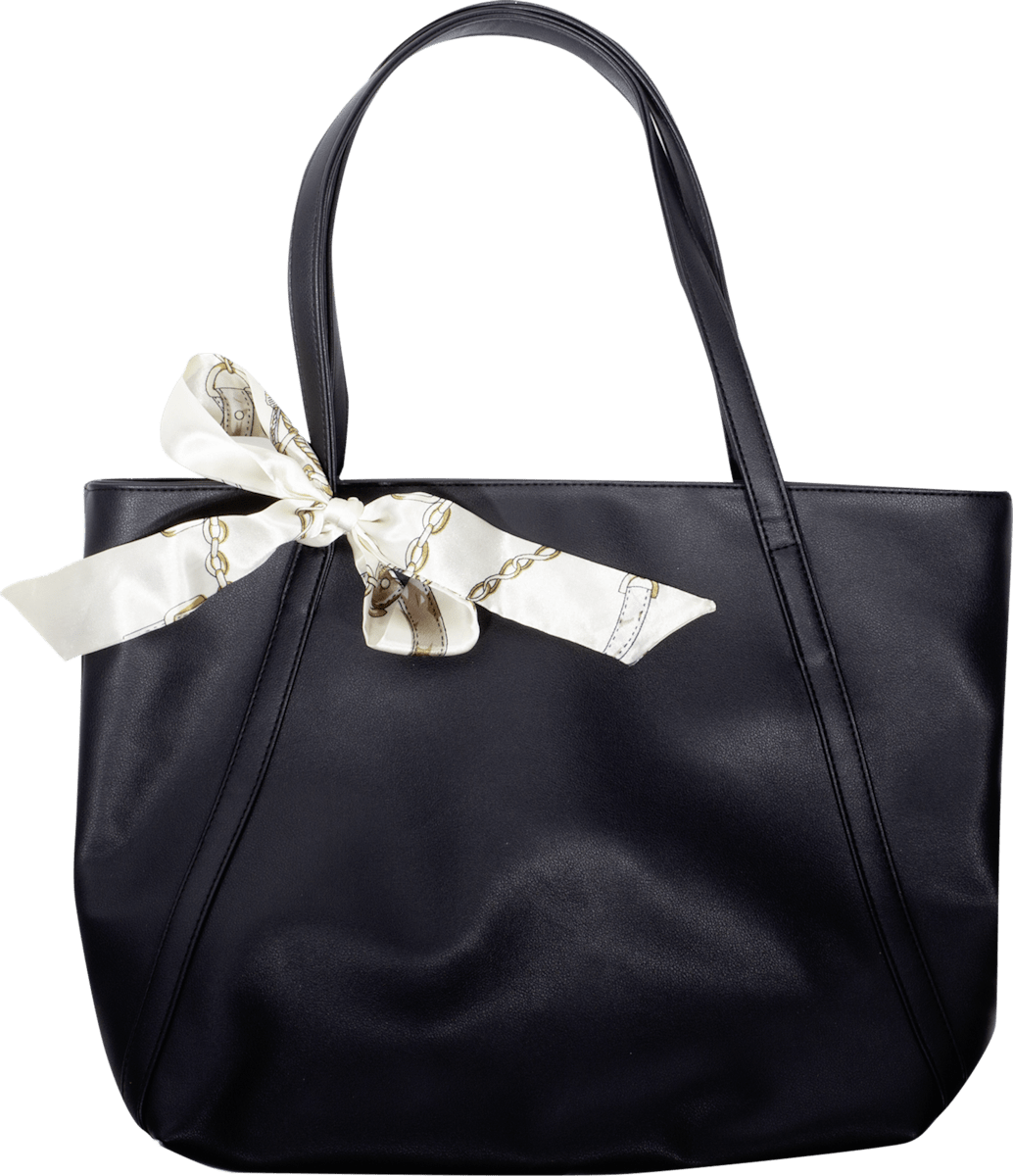 ACCESSOIRES Handtasche Schwarz mit Tuch, St