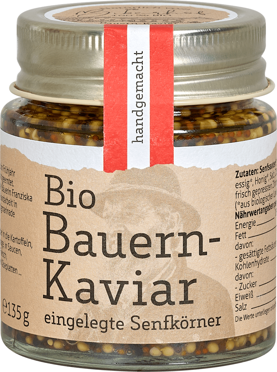 Biberhof Senfkörner Eingelegt Bio Bauernkaviar, 135 g