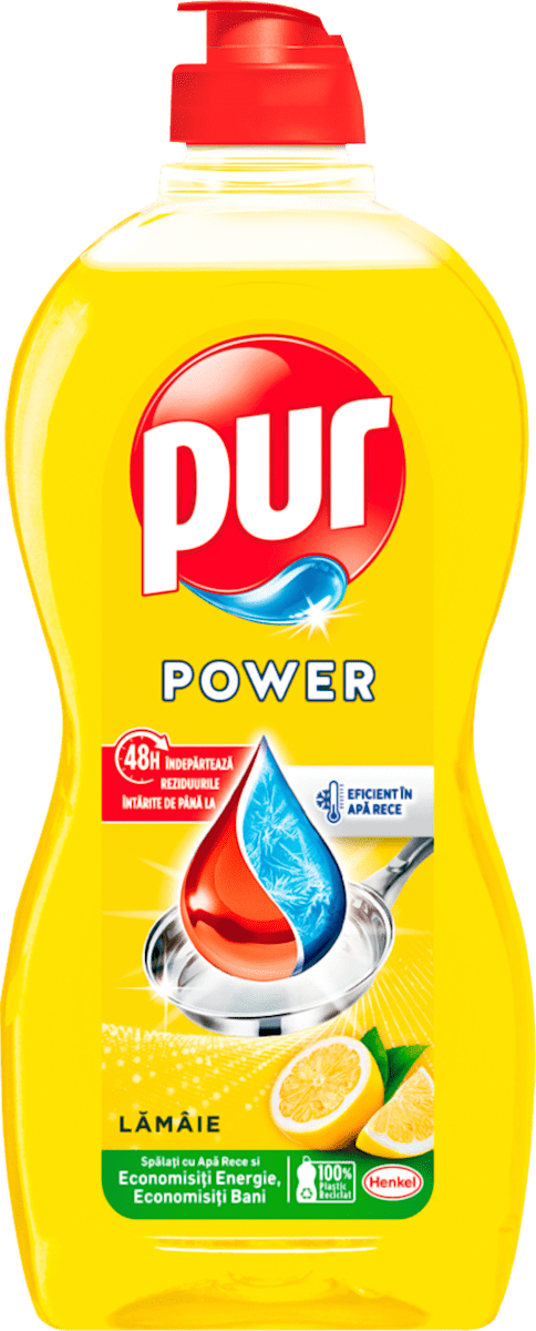 pur Detergent de vase Power Lemon, 450 ml | dm.ro