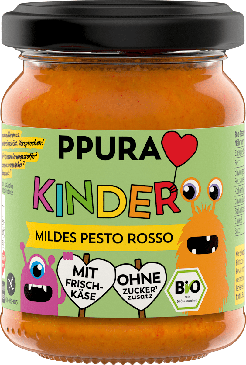 PPURA Pesto Rosso Mild Kinder, 120 g | dm.at