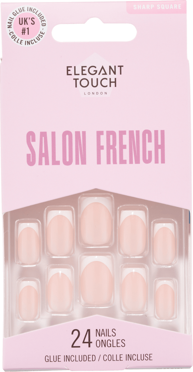 Elegant Touch Künstliche Nägel Salon French 164 Set, 1 St dauerhaft ...