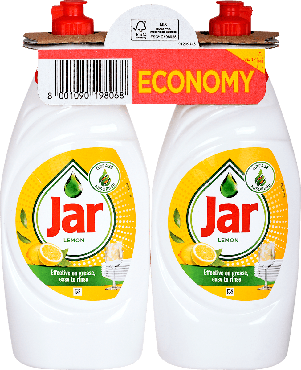 Jar prostředek na nádobí s vůní citronu duopack, 1 800 ml | dm.cz