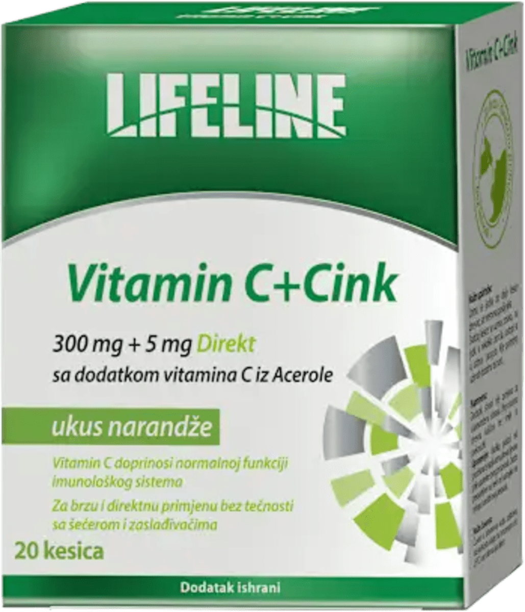 Lifeline Vitamin C + Cink Direct s okusom narandže, 20 kom. | dm Bosna ...