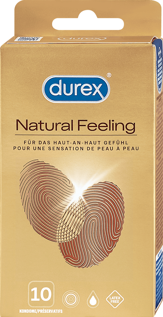 garter belt outfit Durex Natural Feeling Kondome, 10 St