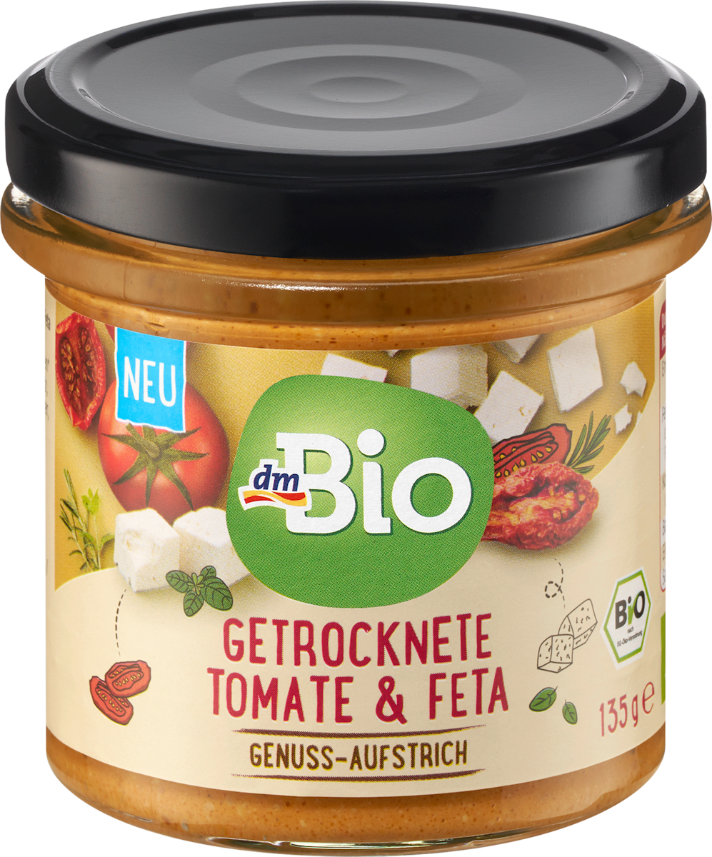 dmBio Brotaufstrich, Getrocknete Tomate &amp; Feta, 135 g dauerhaft günstig ...