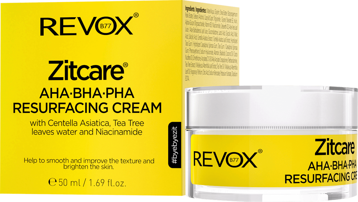 REVOX B77 Cremă regeneratoare pentru față cu AHA BHA PHA, 50 ml