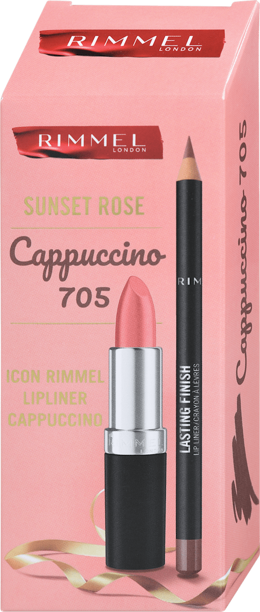 RIMMEL LONDON Darilni set ličil za ustnice Lasting Finish Sunset Rose ...