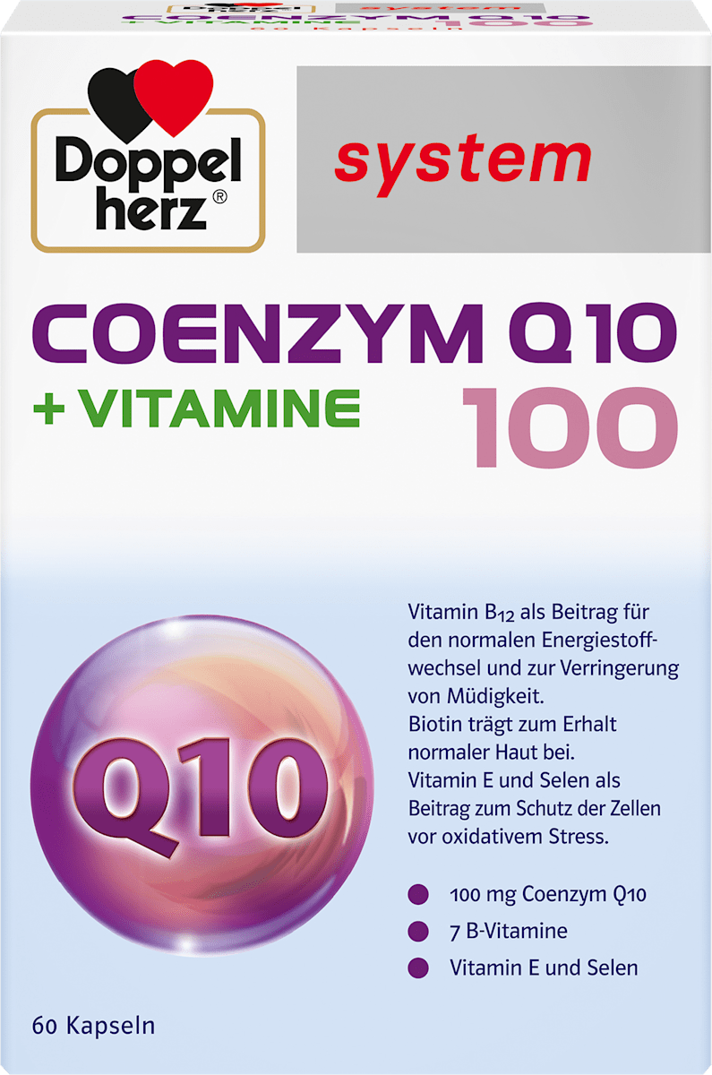 Doppelherz Doppelherz system Coenzym Q10 100 + Vitamine Kapseln 60 St ...