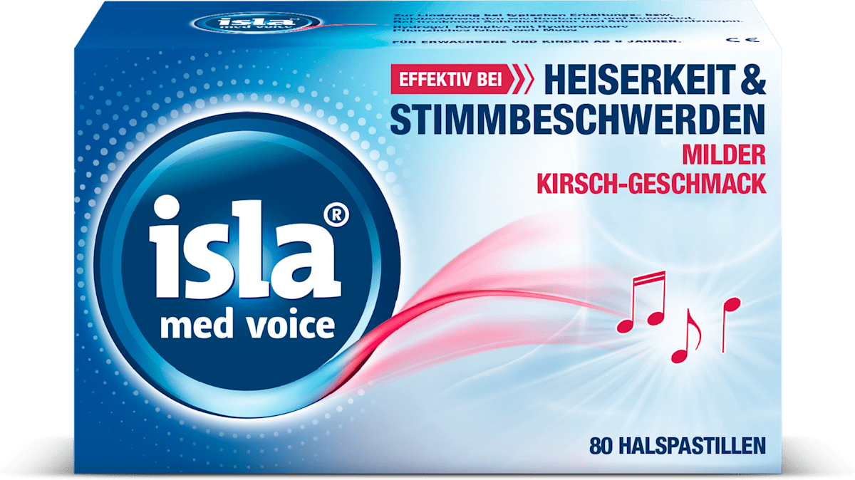 isla isla med voice Halspastillen Milder Kirsch-Geschmack, 80 St ...