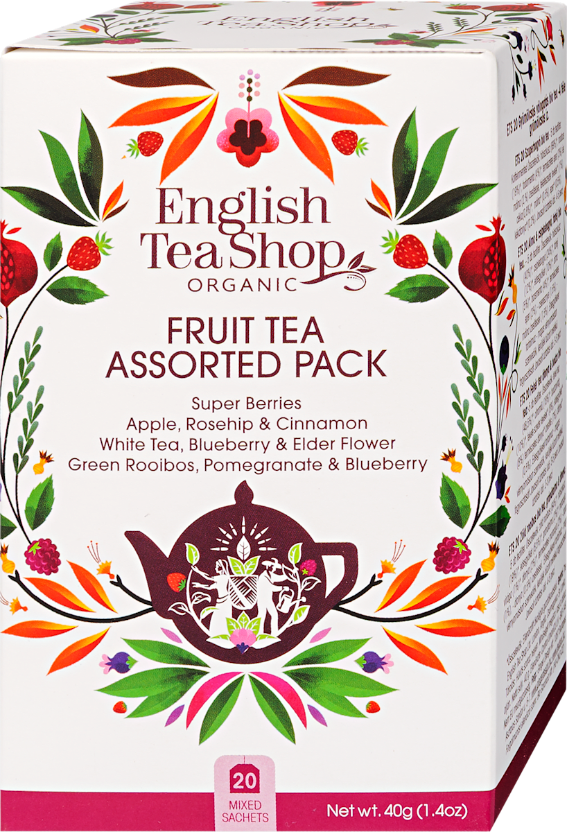 English Tea Shop Bio gyümölcsös tea válogatás, 20 filter, 40 g | dm.hu