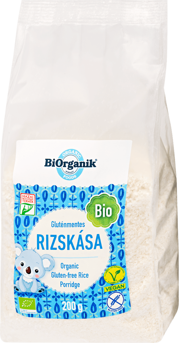 BiOrganik Bio gluténmentes instant rizskása, 200 g | dm.hu