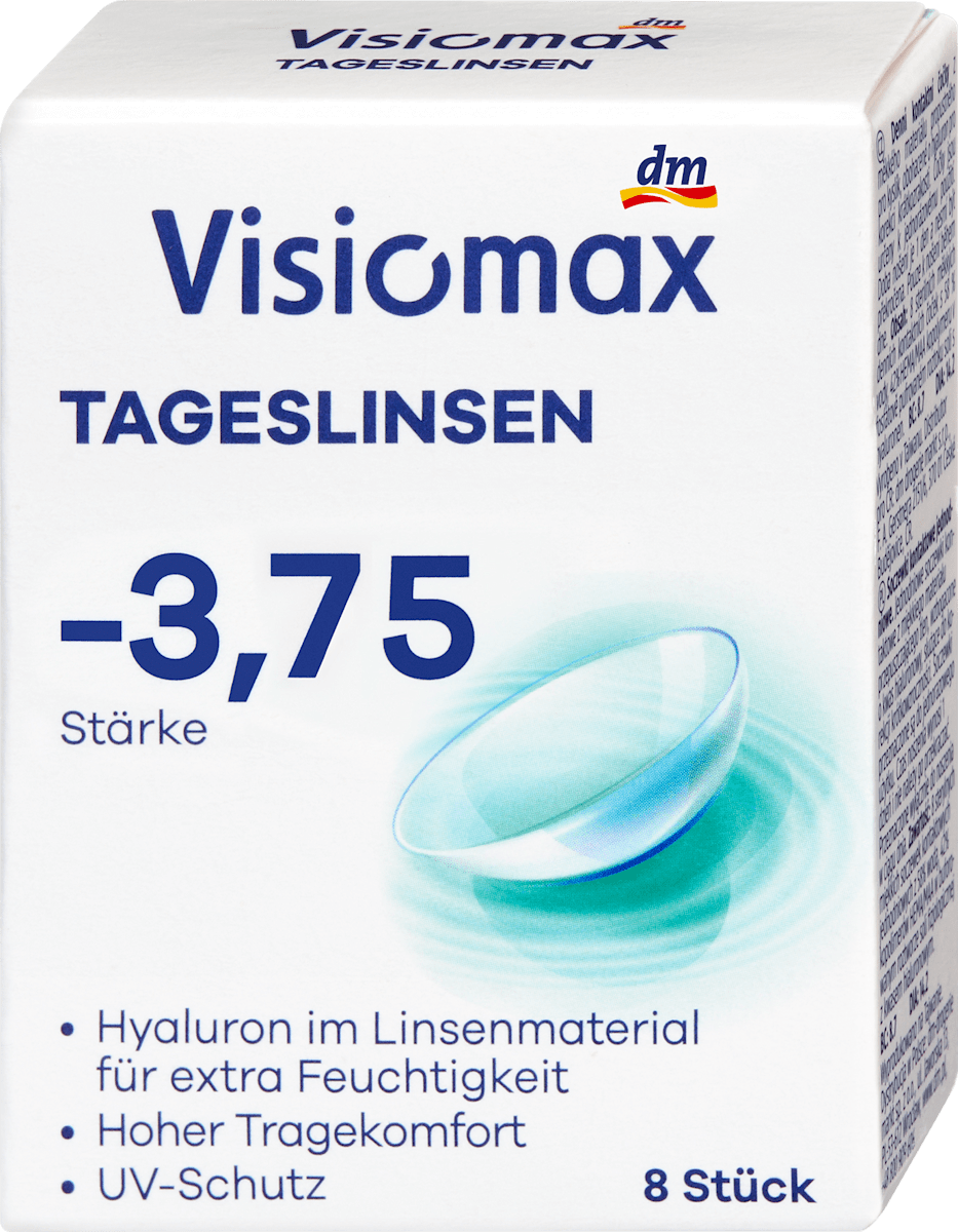 Visiomax Soczewki jednodniowe -3,75, 8 szt. kupuj w zawsze korzystnych ...