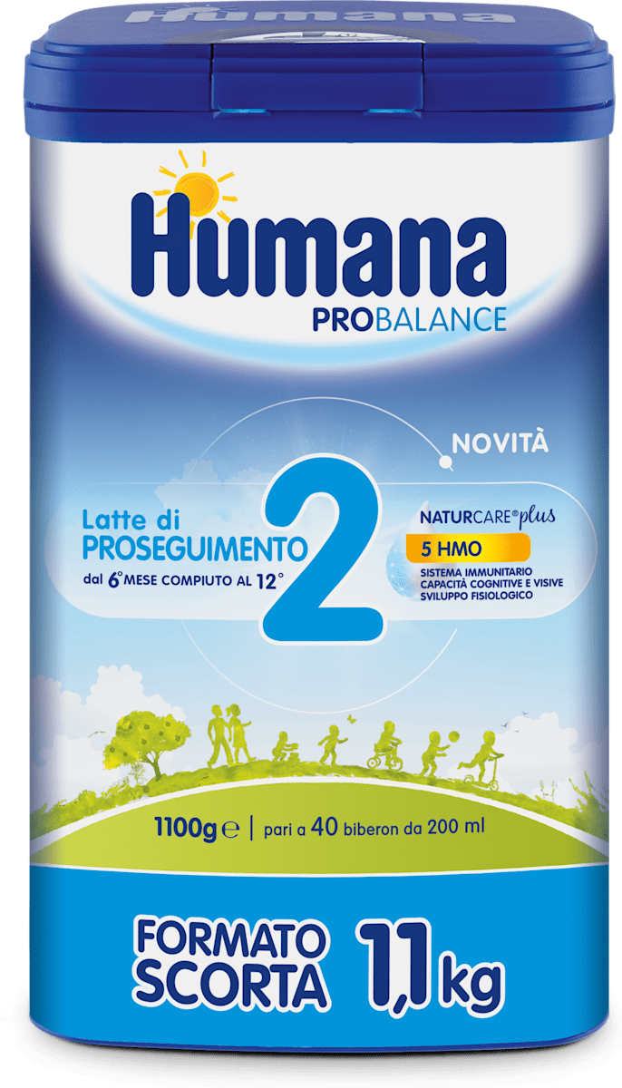 Humana Probalance latte di proseguimanto 2 in polvere, 1.100 g | dm Italia
