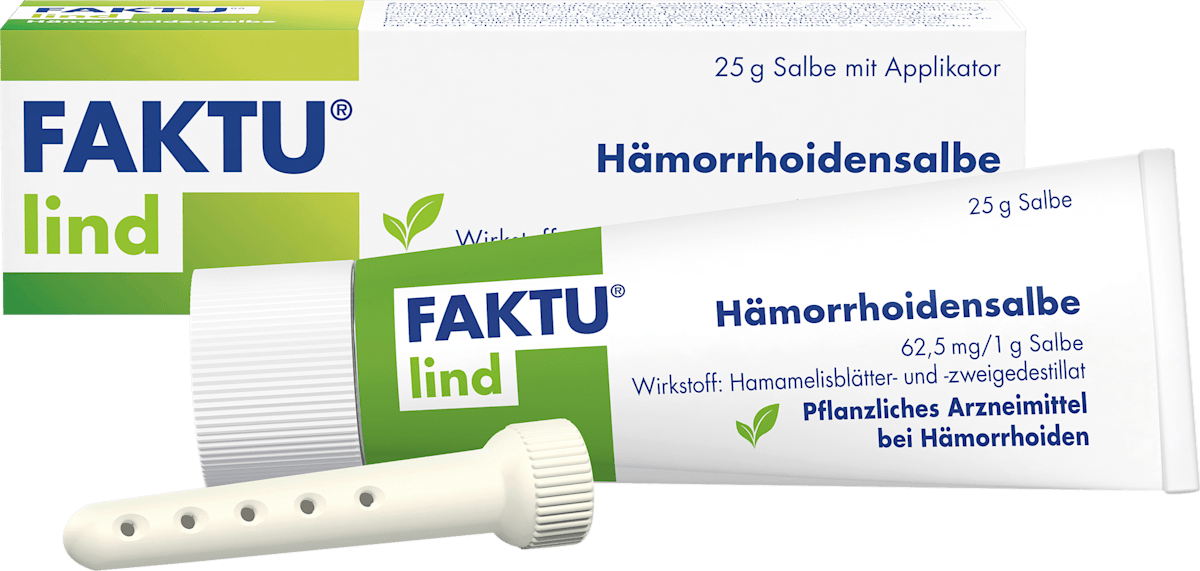 FAKTU lind Faktu lind Hämorrhoidensalbe 62,5 mg / 1 g Salbe Wirkstoff ...