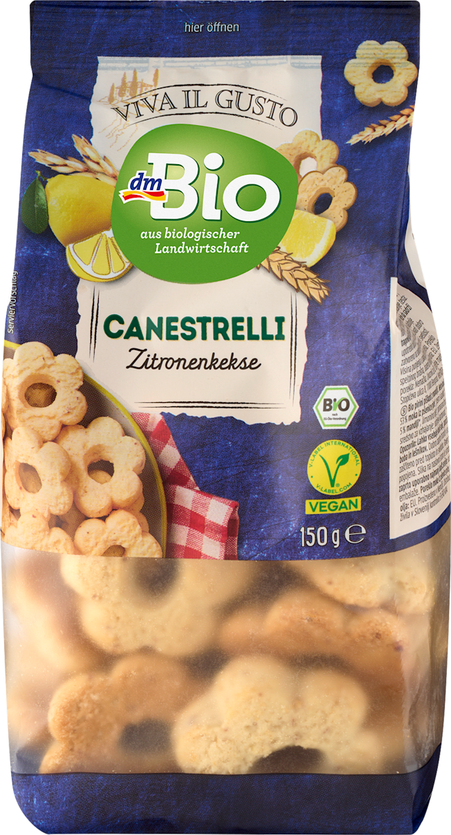 dmBio Zitronenkekse Canestrelli Viva il Gusto, 150 g | dm.at