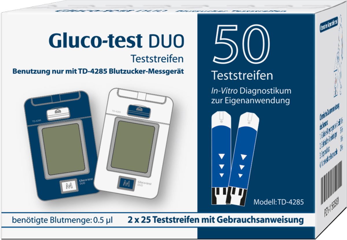 ARISTO Gluco-test DUO Teststreifen TD-4285, 50 St dauerhaft günstig ...