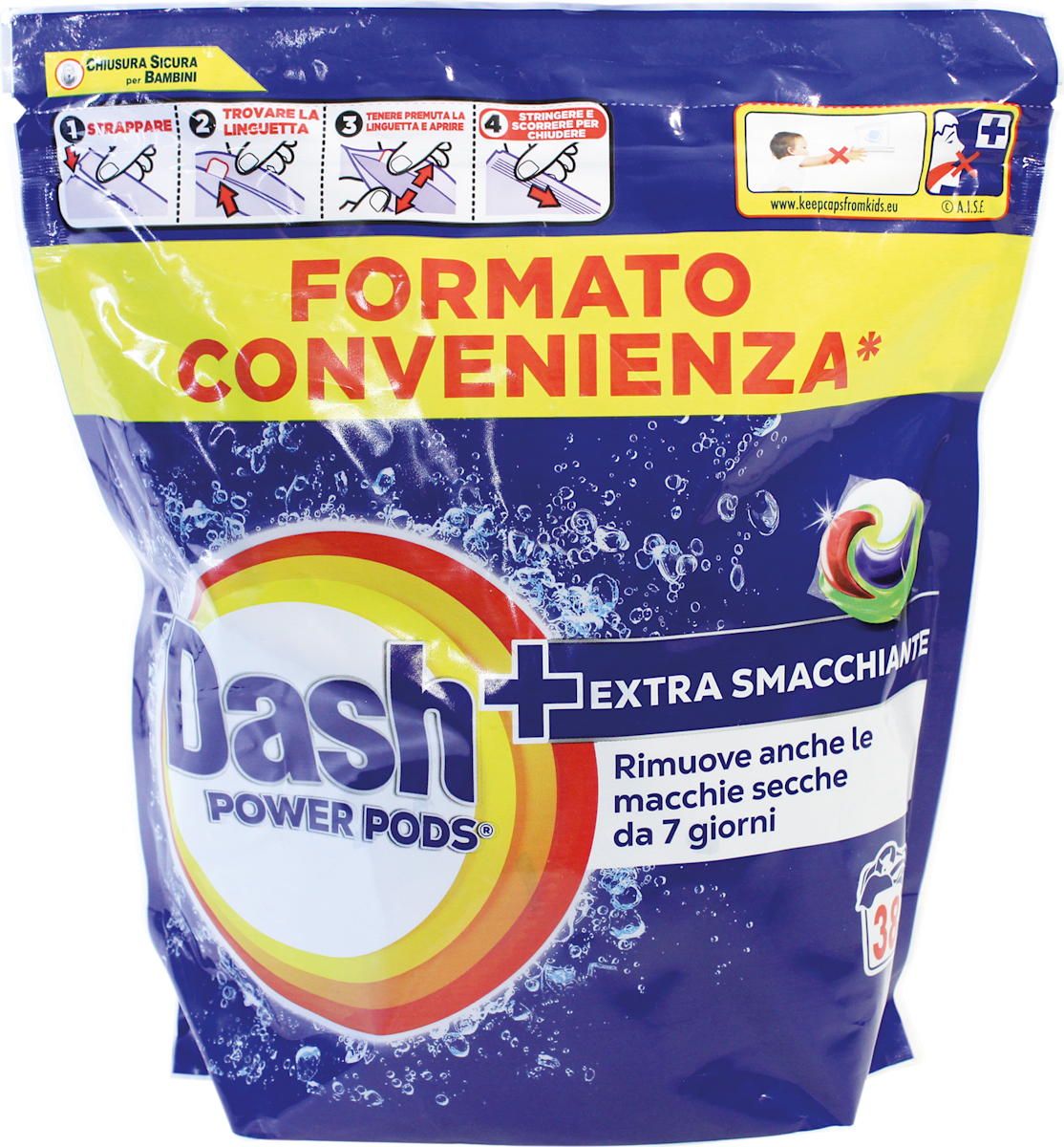 Dash Power Pods Extra Smacchiante, 38 pz | dm Italia