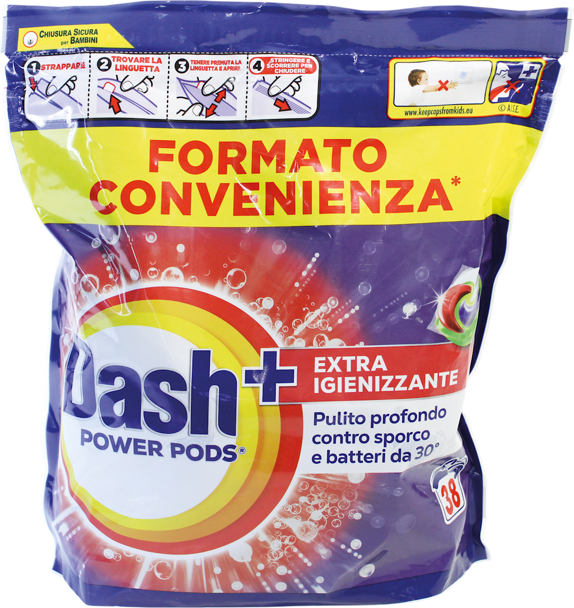 Dash Power Pods Extra Igienizzante, 38 pz | dm Italia