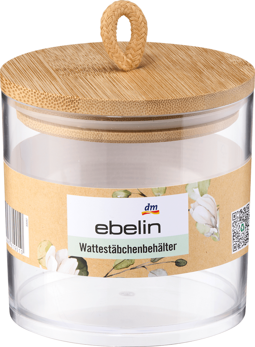 ebelin Wattestäbchenbehälter transparent, 1 St
