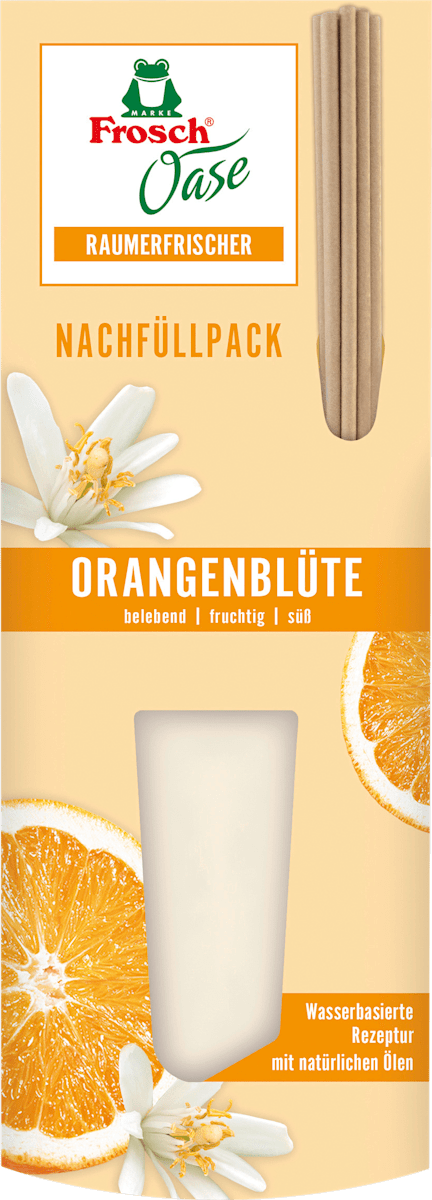 Frosch Duftstäbchen Raumerfrischer Nachfüllpack Orangenblüte, 90 ml dauerhaft günstig online kaufen