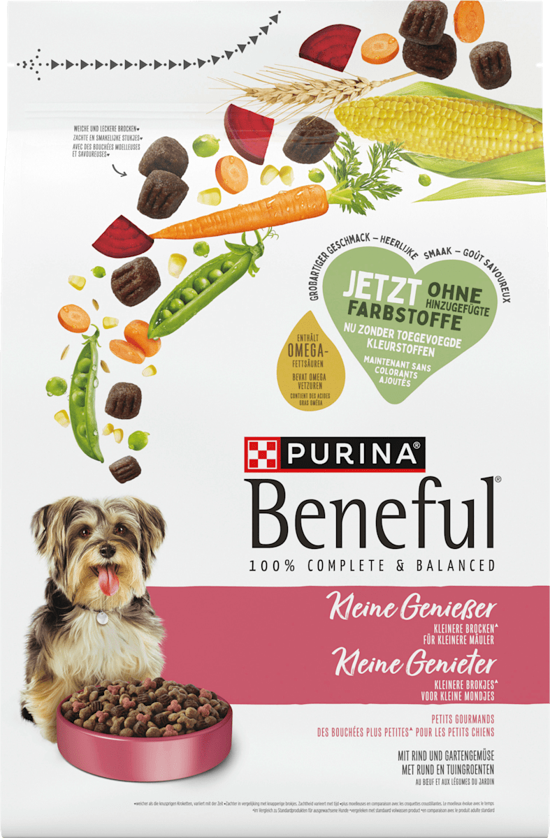 Trockenfutter Hunde mit Rind & Gartengemse, kleine Genieer fr kleine  Rassen, 2,8 kg
