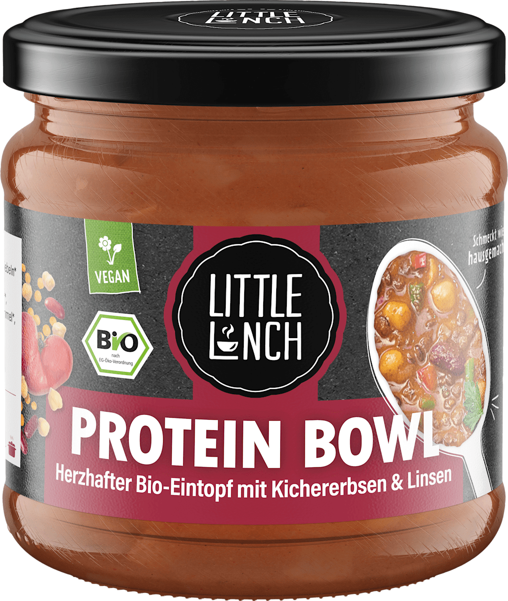 Austria product data sample: Eintopf Protein Bowl Kichererbsen & Linsen, 350 g