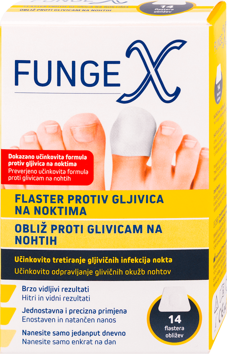 FUNGEX FungeX flaster protiv gljivica na noktima, 14 kom. | dm.hr