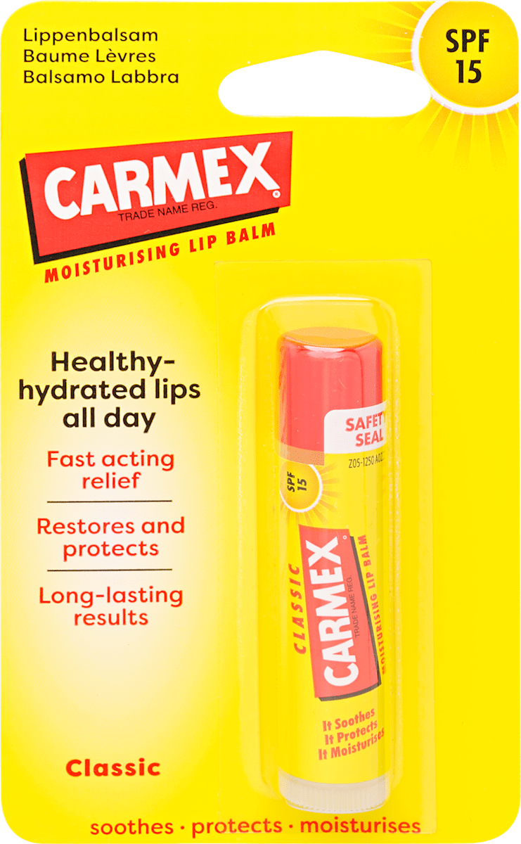 Carmex Ajakápoló stift SPF 15 Classic, 4,25 g | dm.hu