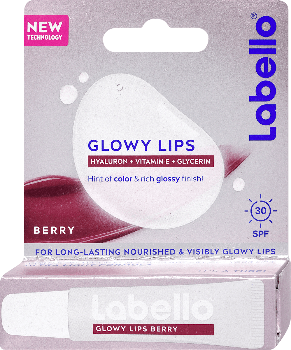 Labello tónovací balzám pro zářivé rty SPF30 Glowy Lips Berry, 10 ml ...
