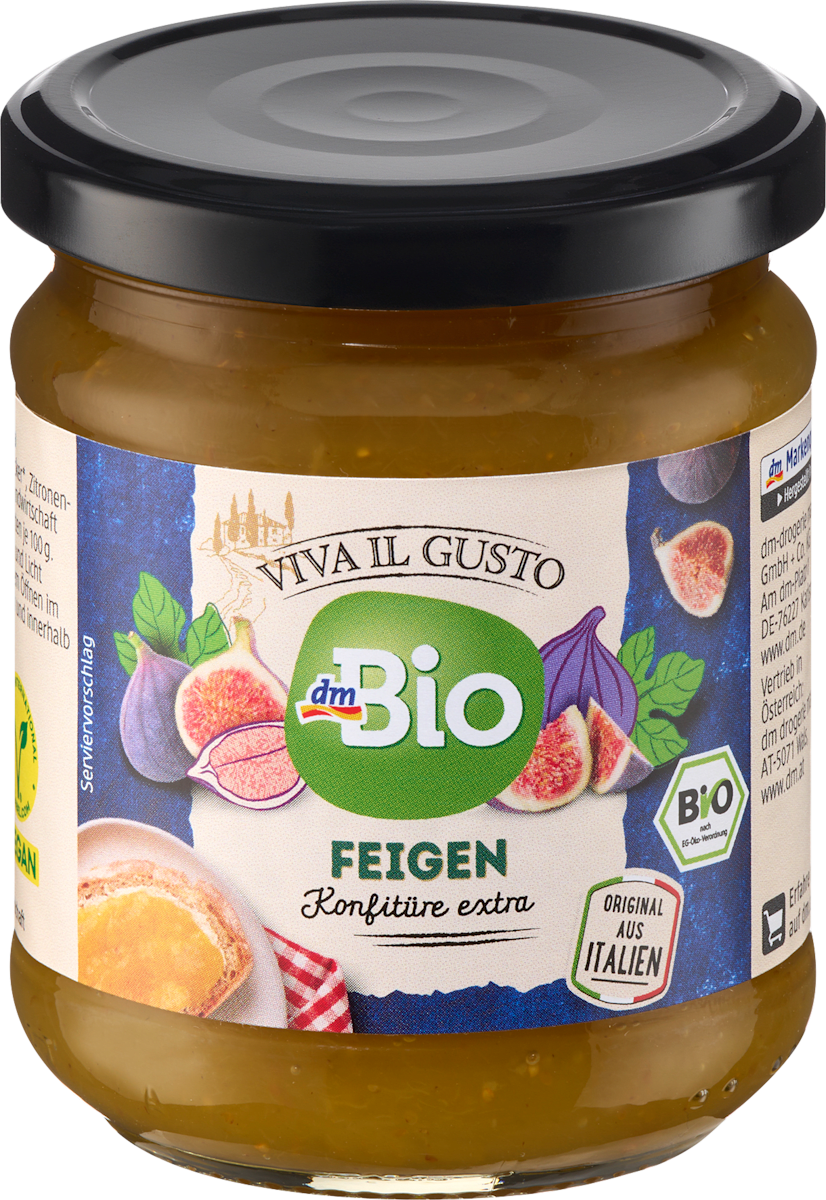 dmBio Fruchtaufstrich Feigen Konfitüre Extra Viva il Gusto, 220 g | dm.at