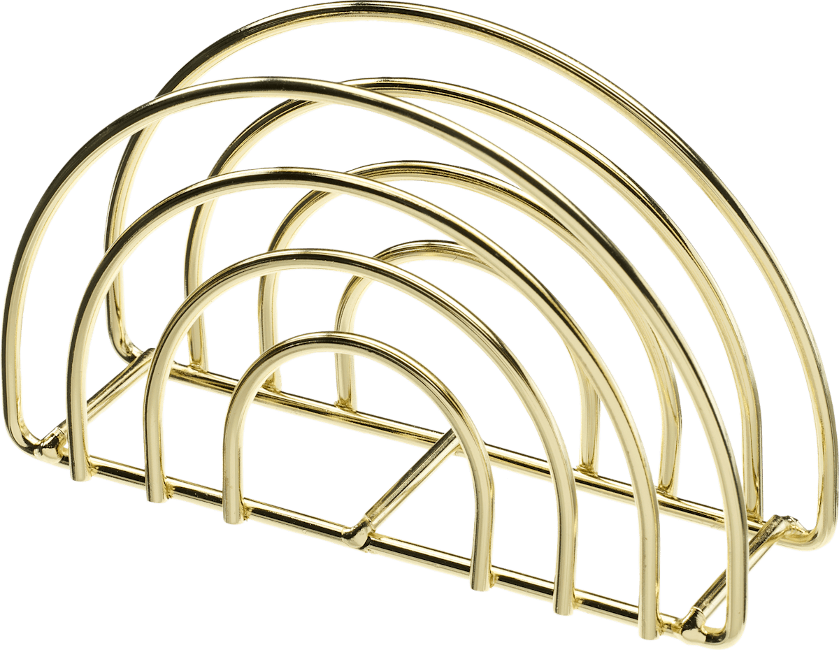 Dekorieren & Einrichten Serviettenhalter aus Metall, Gold-Optik (13x8 cm), 1 St dauerhaft günstig online kaufen
