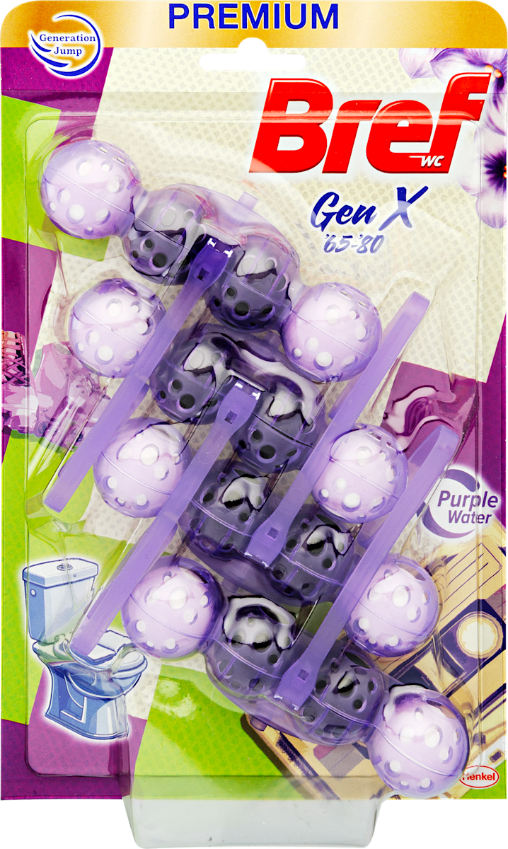 Bref WC blokk Limited Edition Gen X (4x50g), 200 g | dm.hu