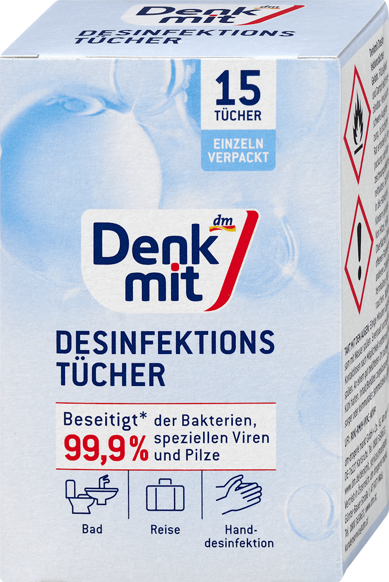 Denkmit Desinfektionstücher, 15 St
