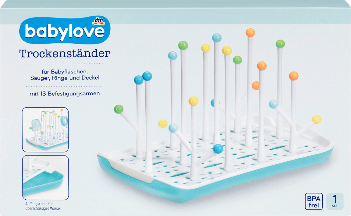 Babyflaschen Trockenständer Mit Abtropfschale - Staubdichte Aufbewahrung