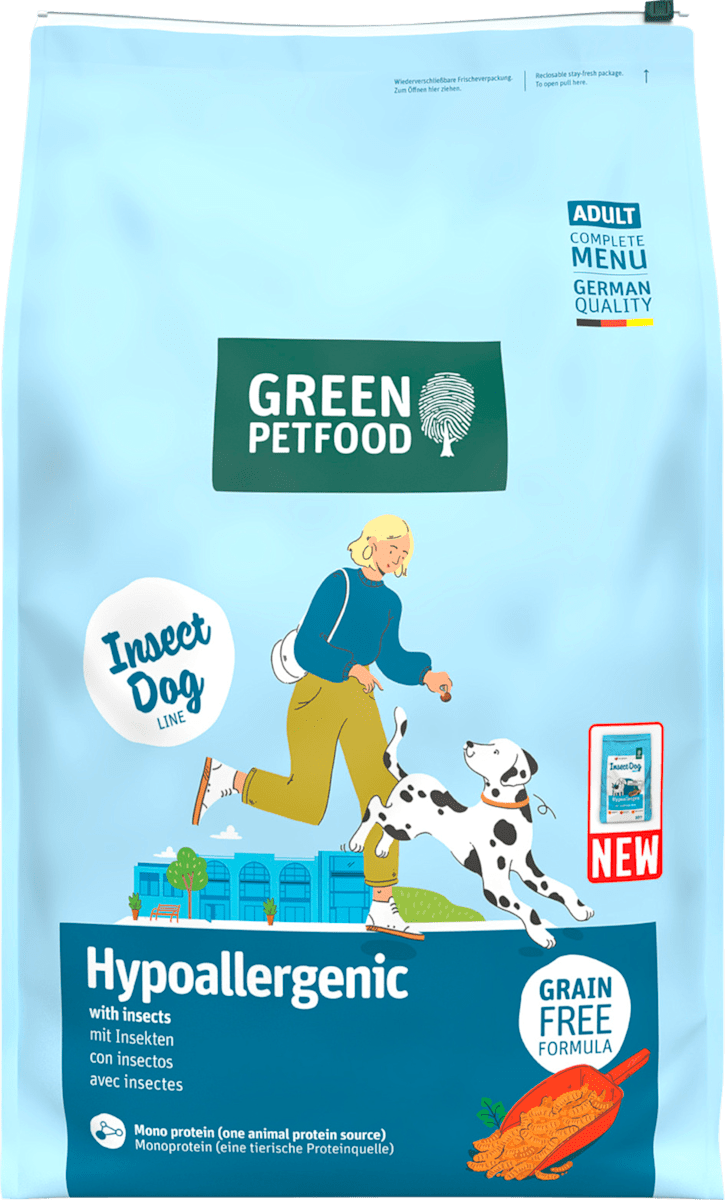 Green Petfood Trockenfutter Hund mit Insekten, hypoallergen, 10 kg  dauerhaft gnstig online kaufen | dm.de