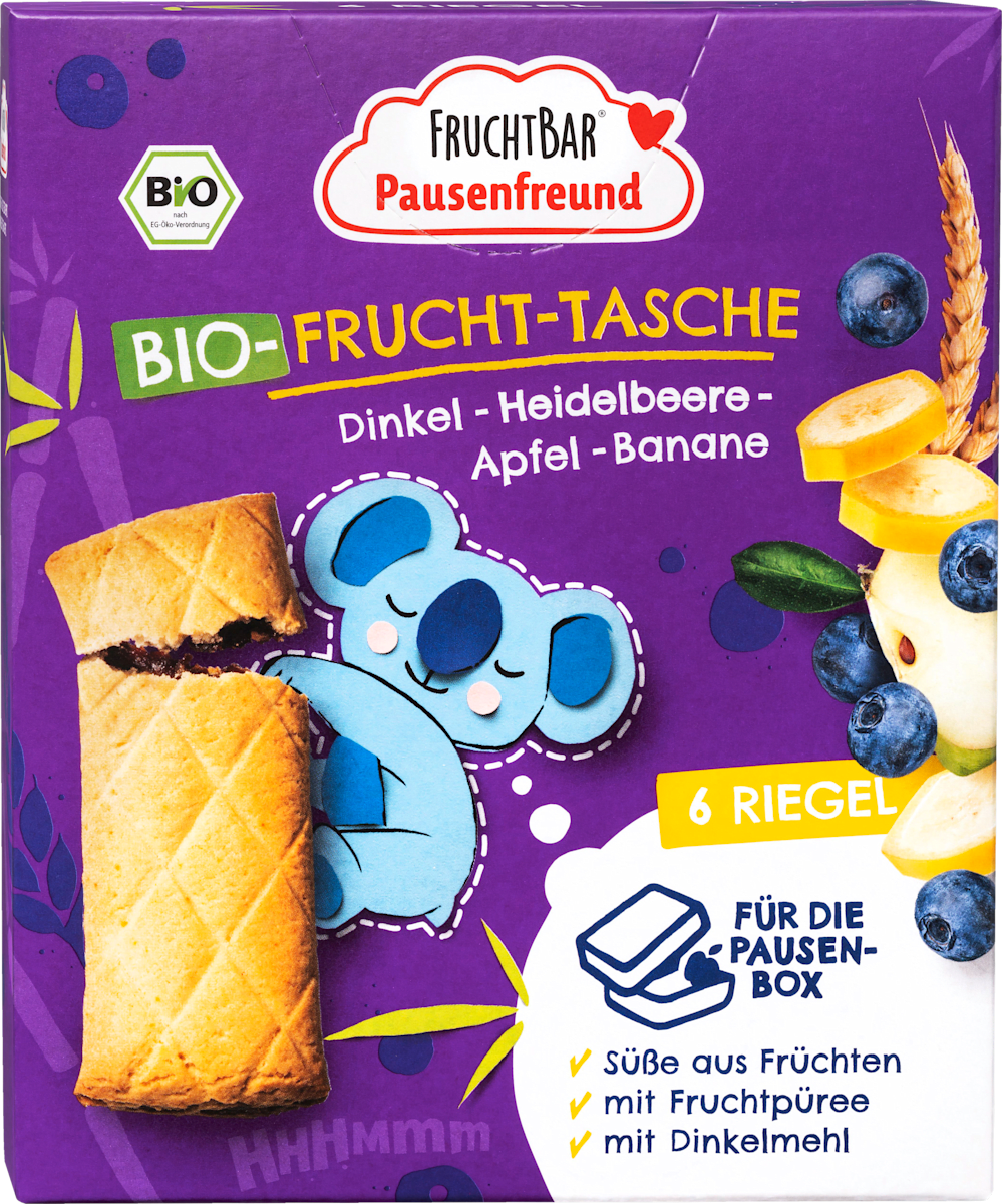 6 Faltbare Einkaufstaschen – Wiederverwendbar, Mit Obst-Motiv (Erdbeere, Traube, Ananas), 53x38 Cm