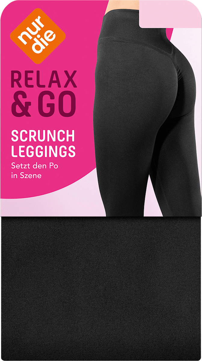 nur die Leggings Scrunch schwarz Gr. 44/46, 1 St dauerhaft günstig ...