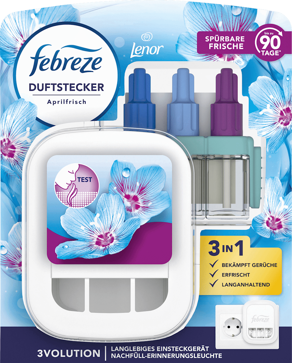 Febreze Lufterfrischer 3Volution Duftstecker Starter-Set Aprilfrisch, 1 St