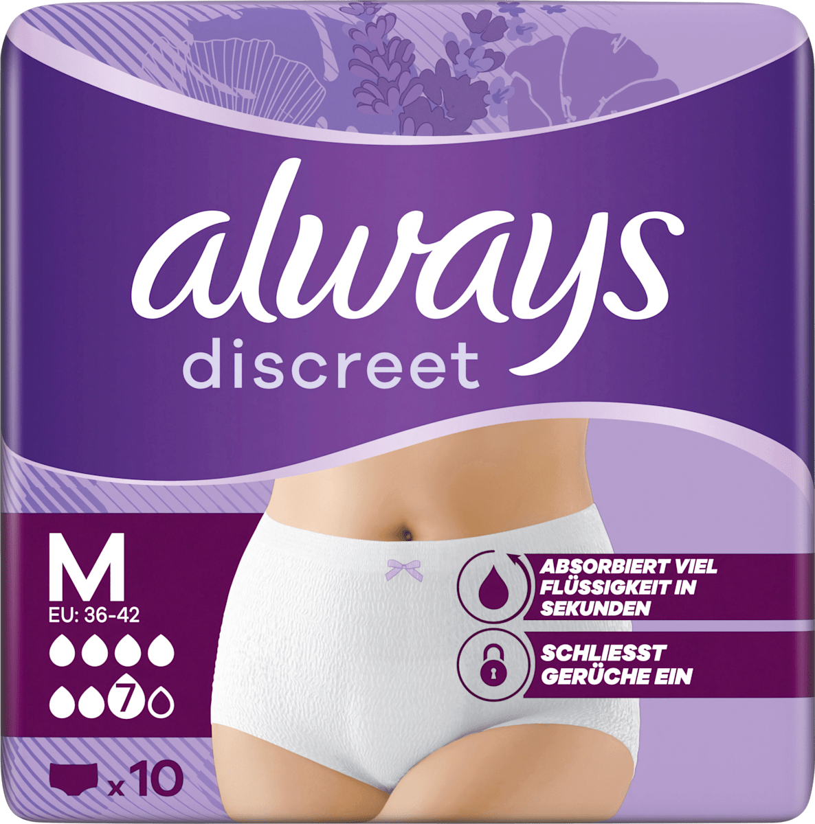 always discreet Pants Inkontinenz Plus Gr. M, 10 St dauerhaft günstig ...