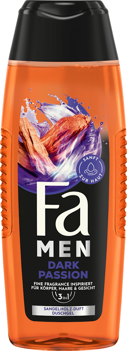 Duschgel Men Dark Passion 3in1, 250 ml