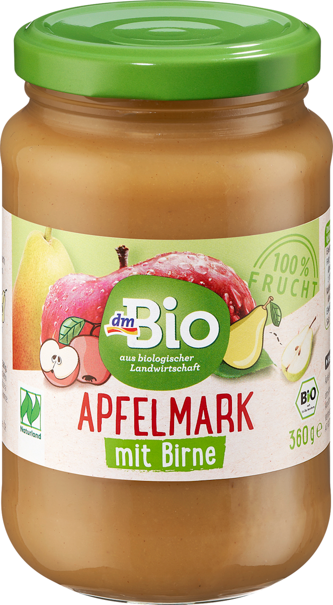 dmBio Fruchtmark Apfel mit Birne, 360 g dauerhaft günstig online kaufen ...