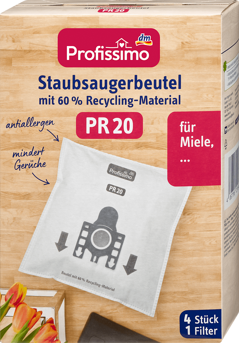 Profissimo Staubsaugerbeutel PR 20, 4 St dauerhaft günstig online kaufen